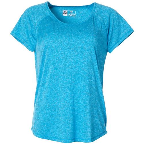 Rbx Womens Solid Heathered Jersey Knit Round Neck Top Bealls Florida