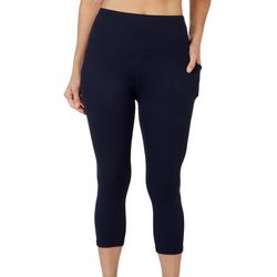 RBX Womens 21 in. Solid Double Peached Pocket Capri