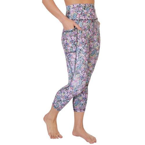 RBX Womens All-over Floral Active Capris