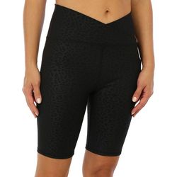 RBX Womens 9 in. Embossed Wrap Bike Shorts