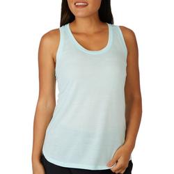 Active Solid Mesh Back Tank Top
