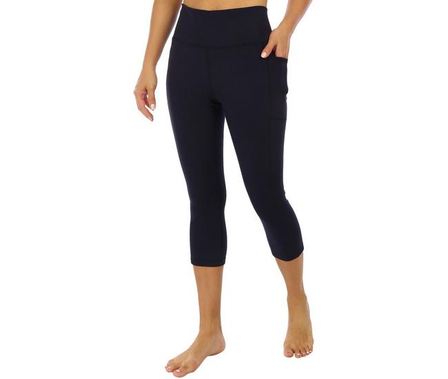 Maternity Tek Gear Interlock High Rise Pocket Capri Legging, Women's, Size:  Large, Dark Blue - Yahoo Shopping