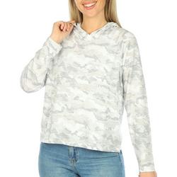 Womens Camo Soft Touch Long Sleeve Hoodie