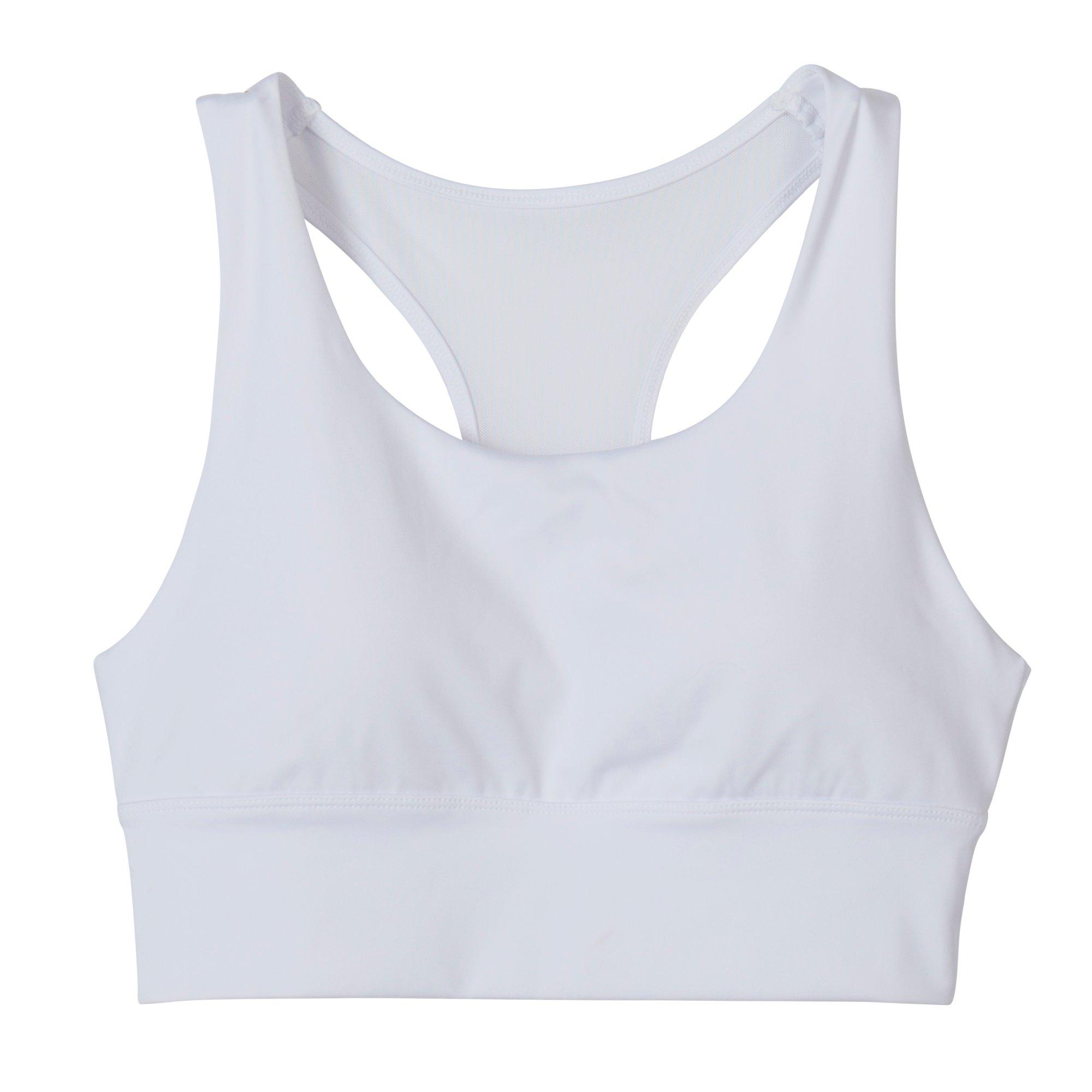RBX Womens Solid Mesh Racerback Sports Bra