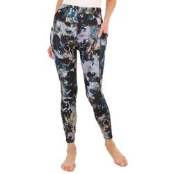 Womens 29 in. Peached Abstract Print Leggings
