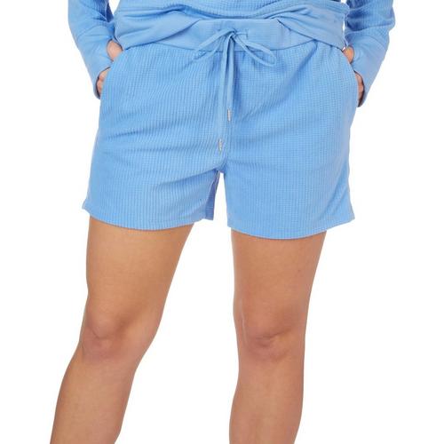 Brisas Womens Fleece Grid Shorts