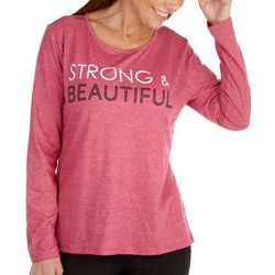 RB3 Active Womens Long Sleeve Strong & Beautiful Tee
