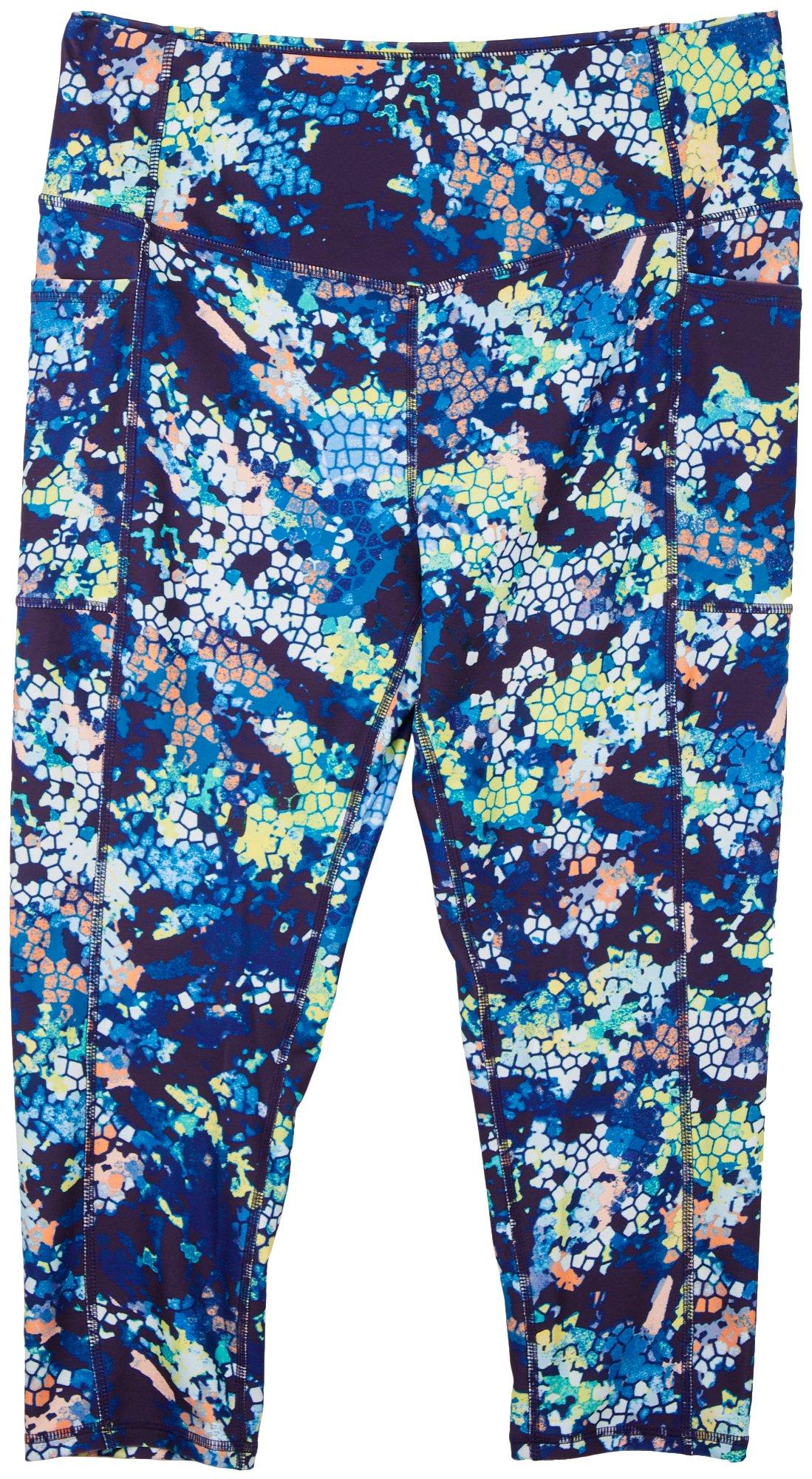 Womens Abstract Print Capris