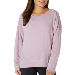 Womens Valentina Solid Ribbed Panel Pullover