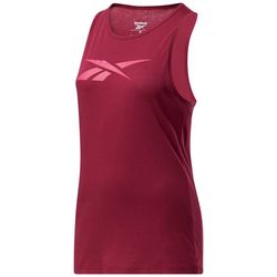 Reebok Womens Solid Rounded Neck Tank Top