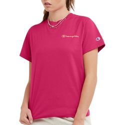 Champion Womens Solid Classic Graphic Short Sleeve T-Shirt