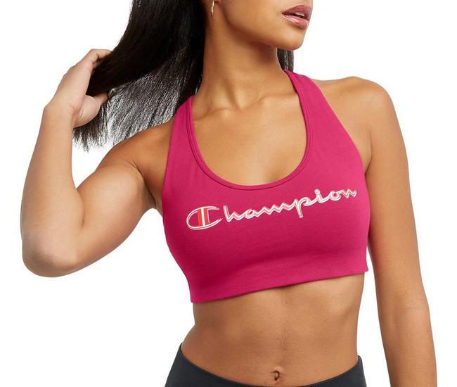 Champion Womens Authentic Graphic Logo Sport Bra