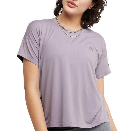 Champion Womens Solid Soft Touch Essential Short Sleeve
