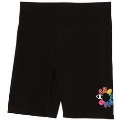 Womens 7 in. C Logo Fitted Bike Short