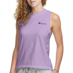 Champion Womens Small Logo Crew Muscle Tank Top