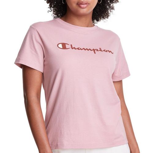 Champion Womens Classic Tee With Script Logo
