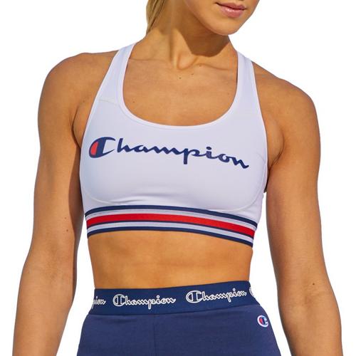 Champion Womens Absolute Workout Script Logo Sports Bra