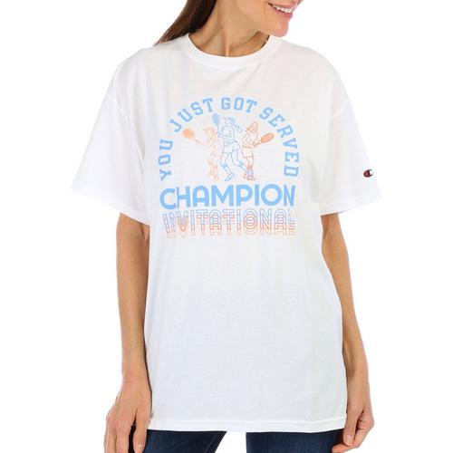 Champion Womens Served Loose Fit Short Sleeve Tee