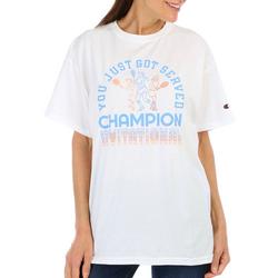 Womens Served Loose Fit Short Sleeve Tee