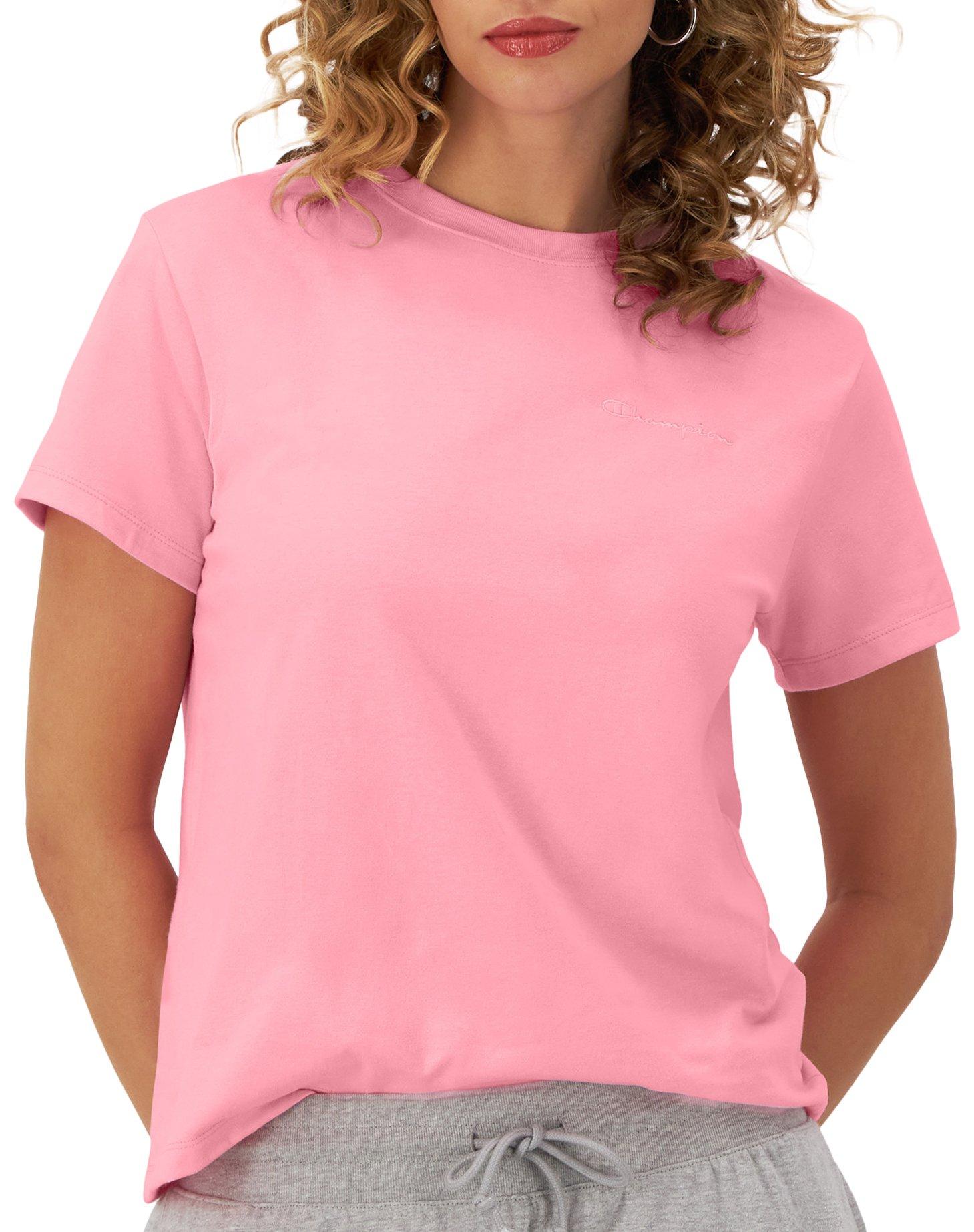 Champion Womens Classic Solid Short Sleeve Tee