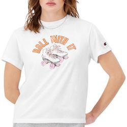 Womens Roll It With It Short Sleeve T-Shirt