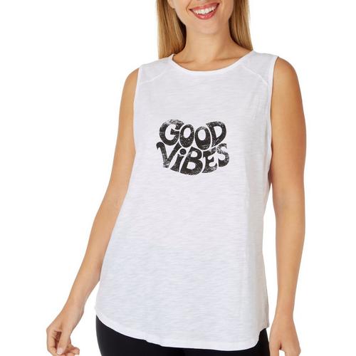 Brisas Womens Good Vibes Open Back High Neck
