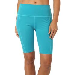 Womens 9.5 in. Solid Bike Shorts