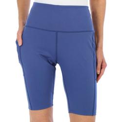 Womens 9.5in Solid Pocket Bike Shorts