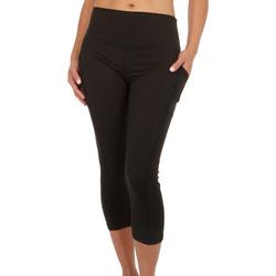 Womens 21 in. Solid Pocket Capris