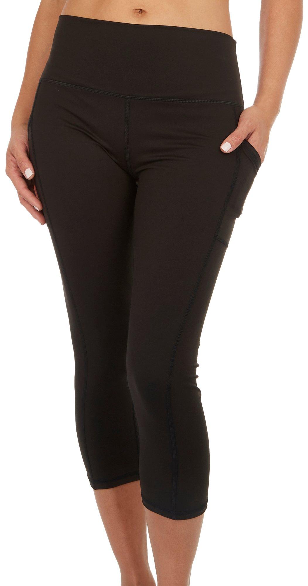 Womens 21 in. Solid Pocket Capris