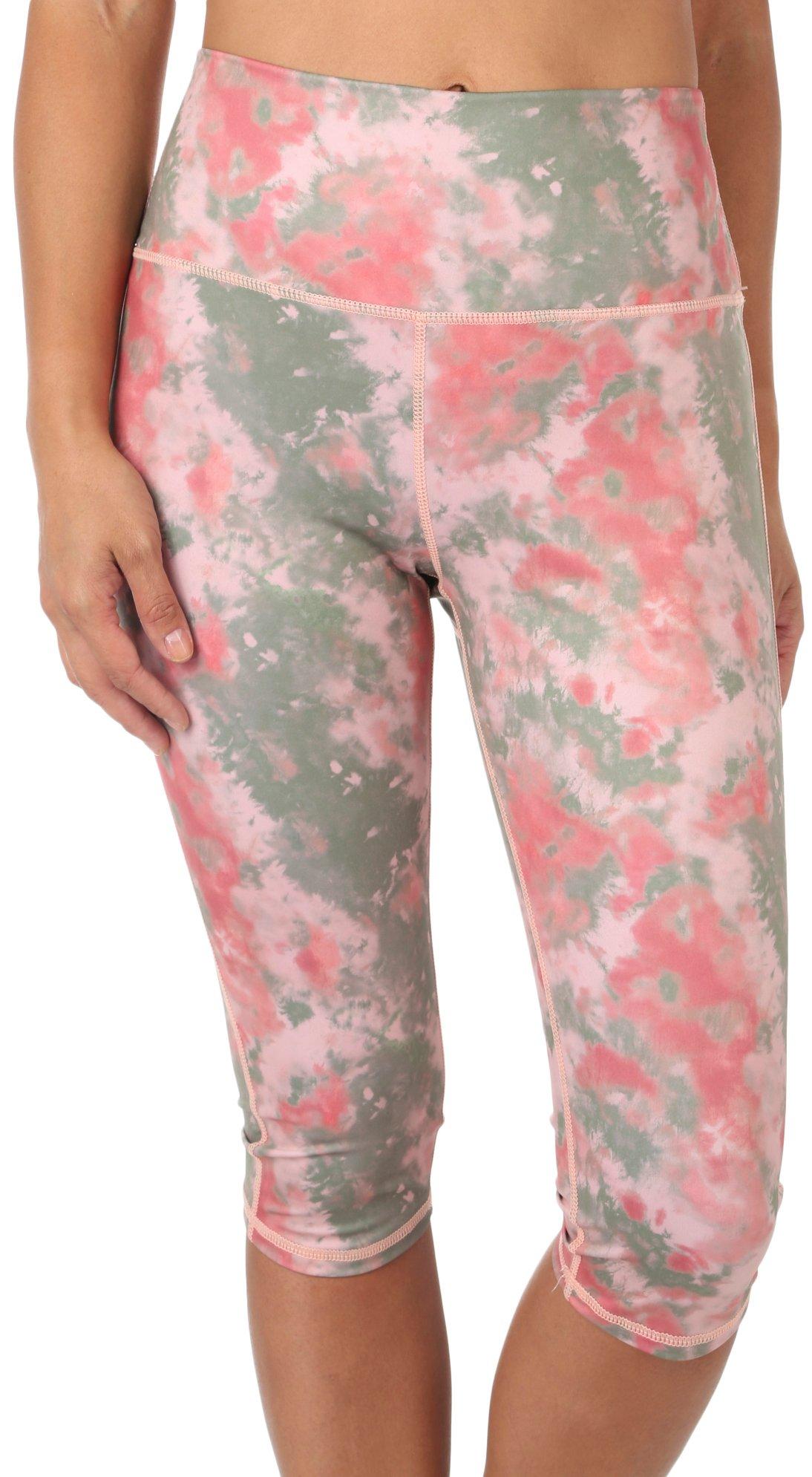 Womens 16 in. Tie Dye Capri