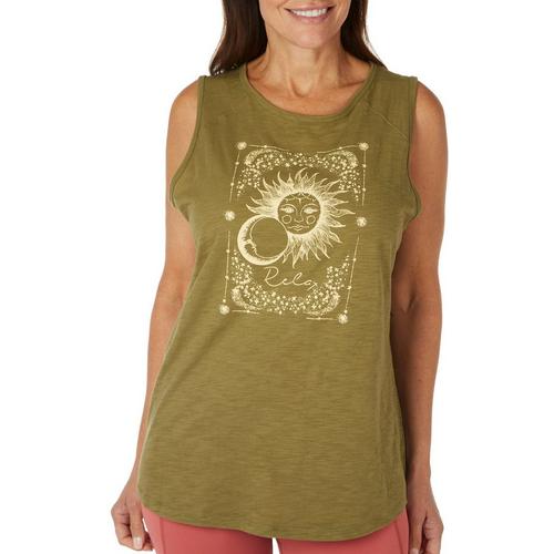 Brisas Womens Relax Open Back Tank Top