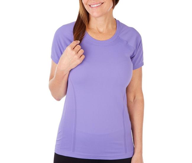 GAIAM, Tops, Gaiam Grey Short Sleeved Tshirt With Detailed Cutout And  Ruching