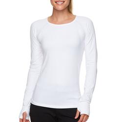 Womens Solid Seamless Warrior Long Sleeve Top