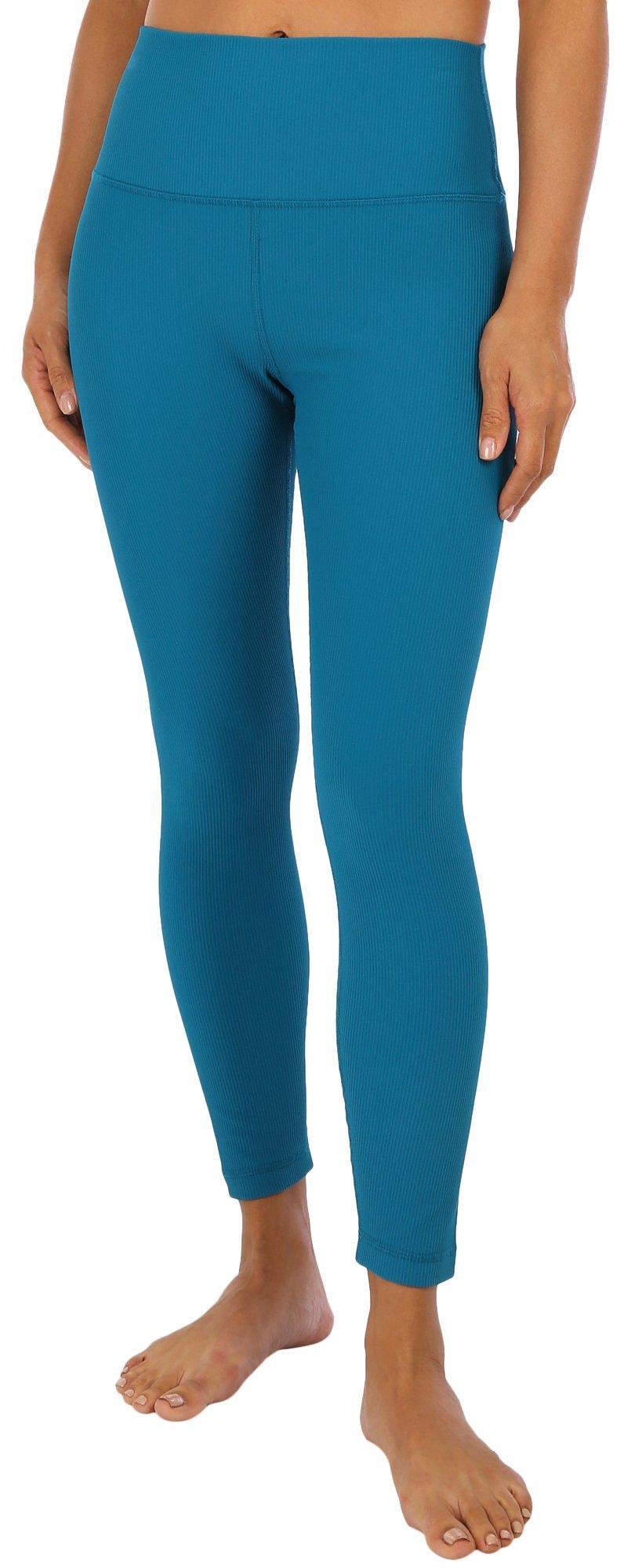 RB3 Active Womens 27 in. Solid Ribbed Ankle Leggings