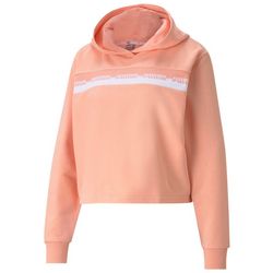 Puma Womens Solid Amplfied Cropped Hoodie