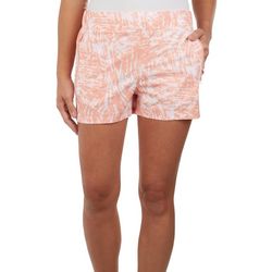Reel Legends Womens 3 in. Layered Strokes Woven Short