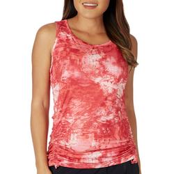 Womens Storm Water Scoop Neck Ruched Tank