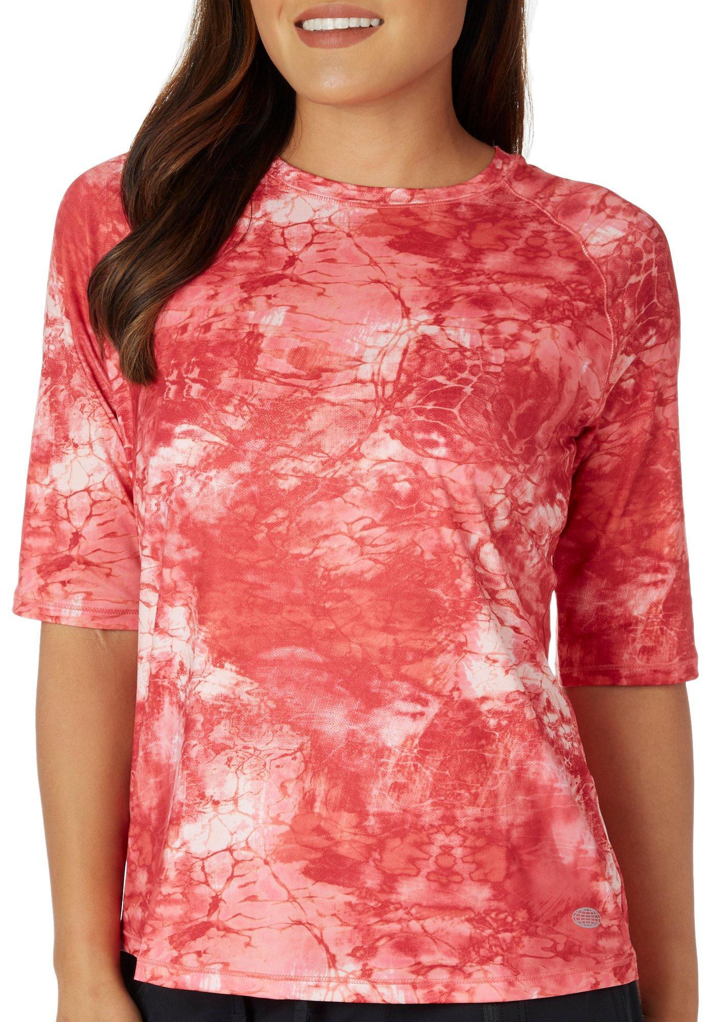 Womens Reel-Tec Storm Water Raglan Elbow Sleeve Top