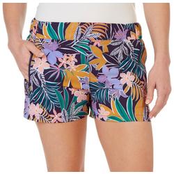 Womens Print 3'' Woven Zip Pocket Shorts