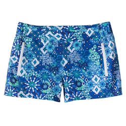 Reel Legends Womens 3 in. Painted Medallions Woven Short