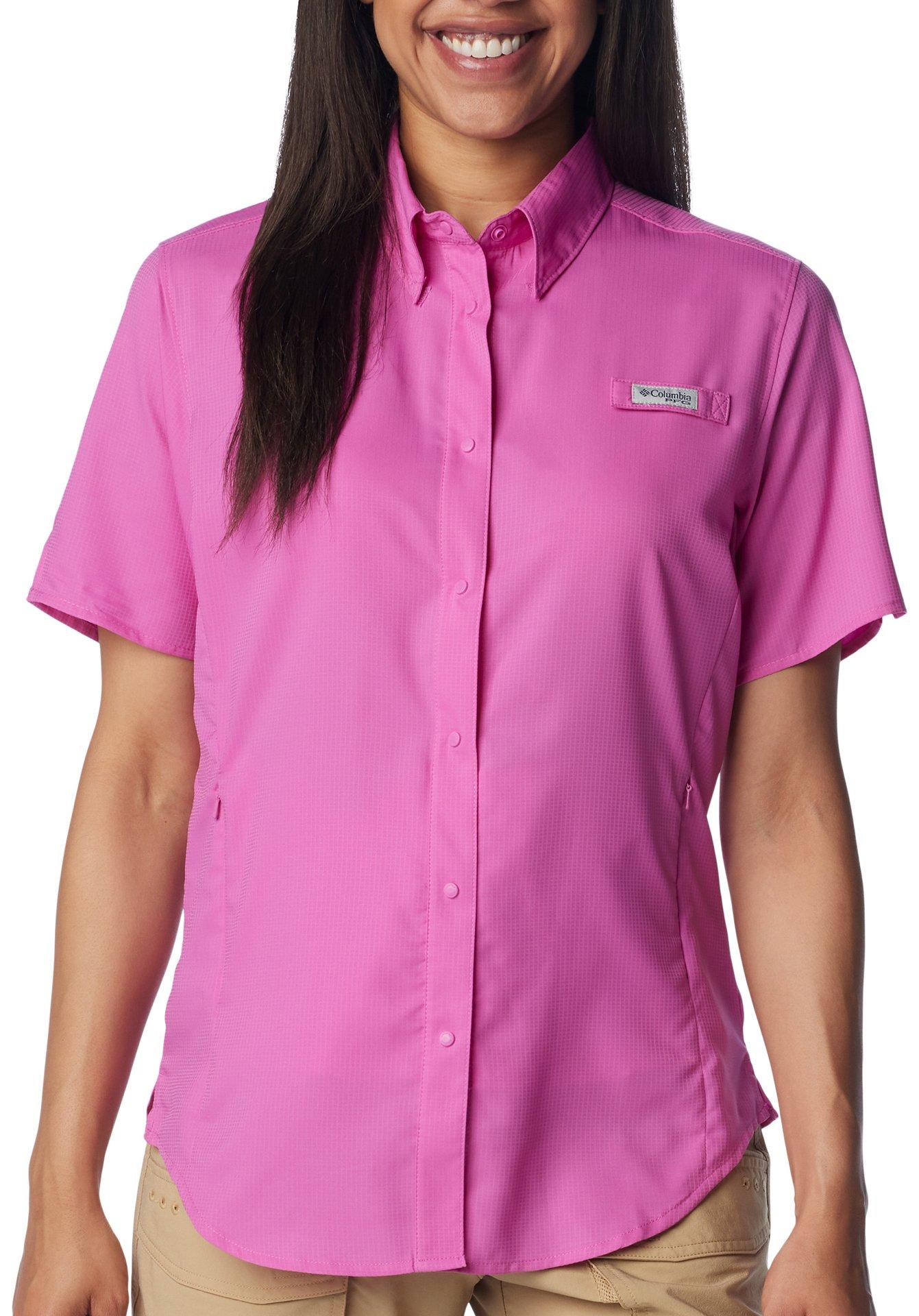 Columbia Womens PFG Solid Tamiami Short Sleeve Shirt