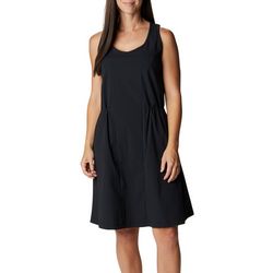 Columbia Womens Solid On The Go Sleeveless Dress