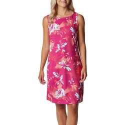 Columbia Womens Floral Chill River Sleeveless Pocket Dress