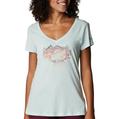 Columbia Womens Columbia Find Your Wild Short Sleeve