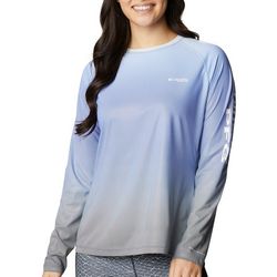 Columbia Womens Ombre Logo Long Sleeve Shirt