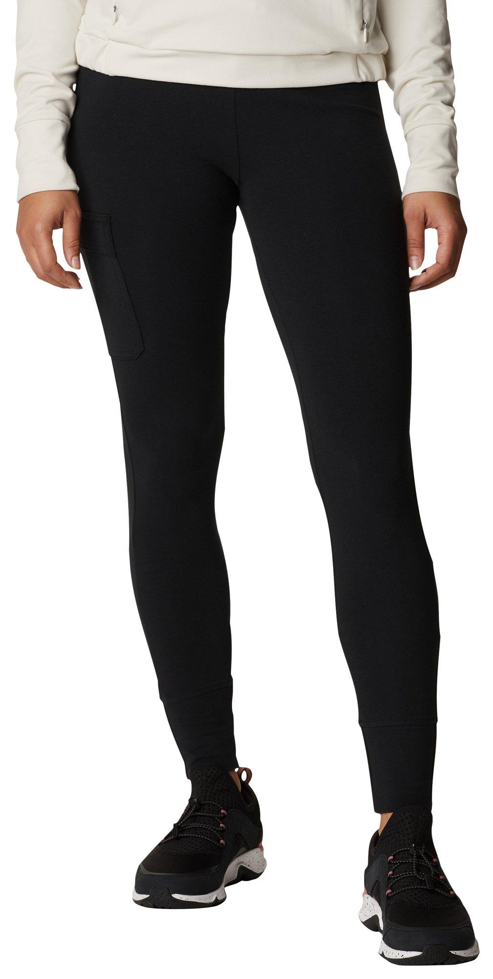 CHAMPION Womens Black Moisture Wicking Pocketed Double Dry Active Wear  Cropped Leggings L 