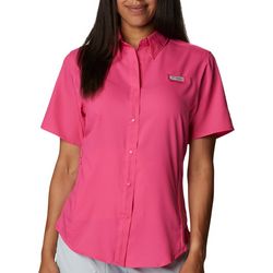 Womens PFG Columbia Solid Tamiami  Short Sleeve Shirt