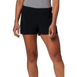 Columbia Womens Solid Drawstring Pull On Shorts