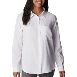 Columbia Womens Anytime Button Down Long Sleeve Top